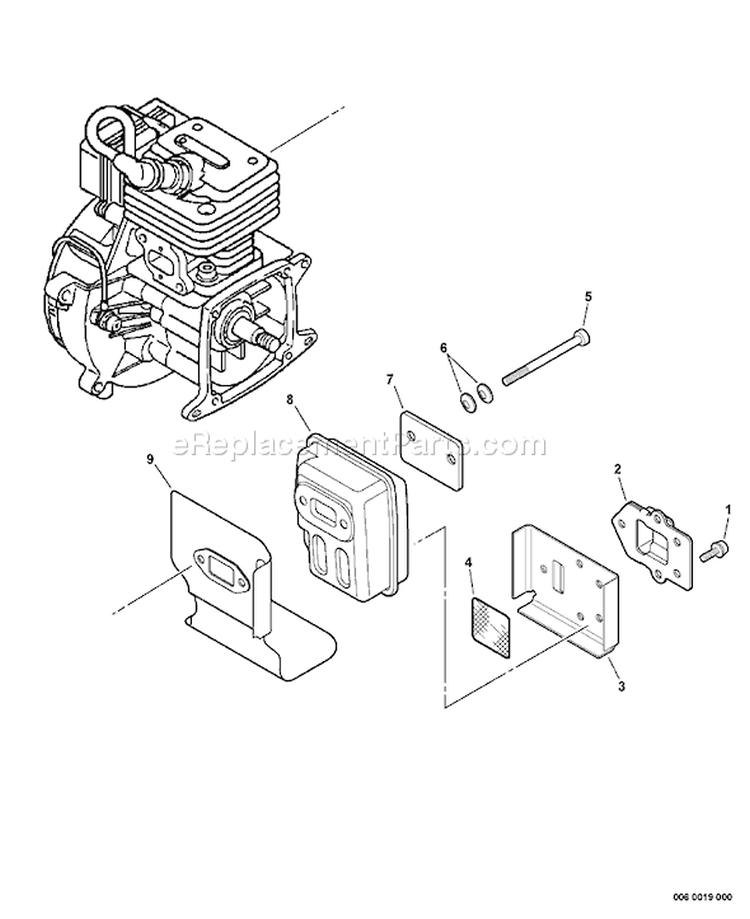 Page E Diagram and Parts List for PE-260 S75712001001-S75712999999 Echo Edger