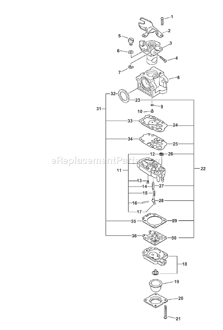Page A Diagram and Parts List for PE-260 05001001-05999999 Echo Edger