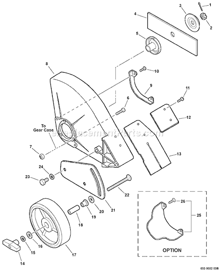 Page D Diagram and Parts List for PE-265S S71412001001-S71412999999 Echo Edger