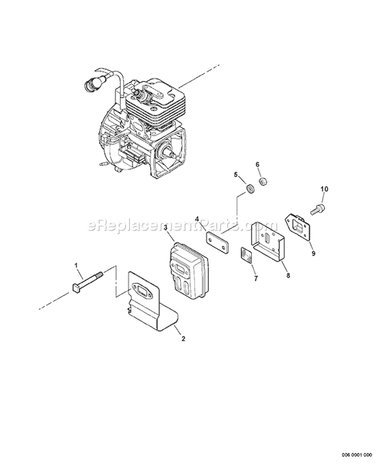 Page F Diagram and Parts List for PE-265S S71412001001-S71412999999 Echo Edger