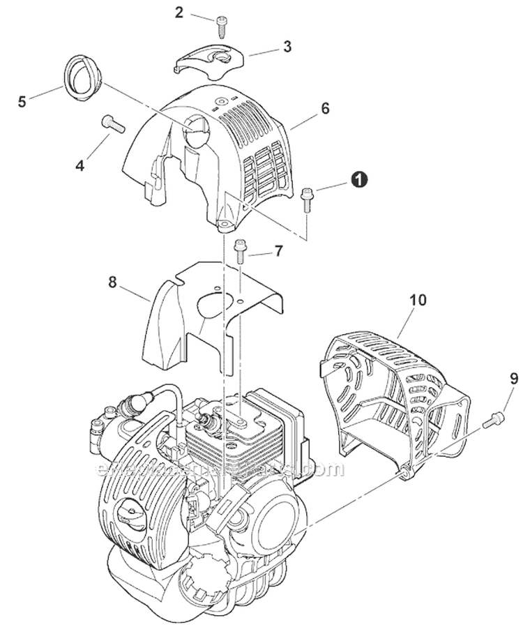 Covers Diagram and Parts List for PE-266S T43813001001-T43813999999 Echo Edger