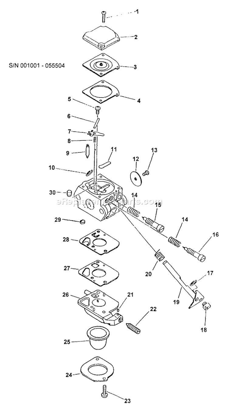 Page A Diagram and Parts List for PP-1200 001001-055504 Echo Pole Saw