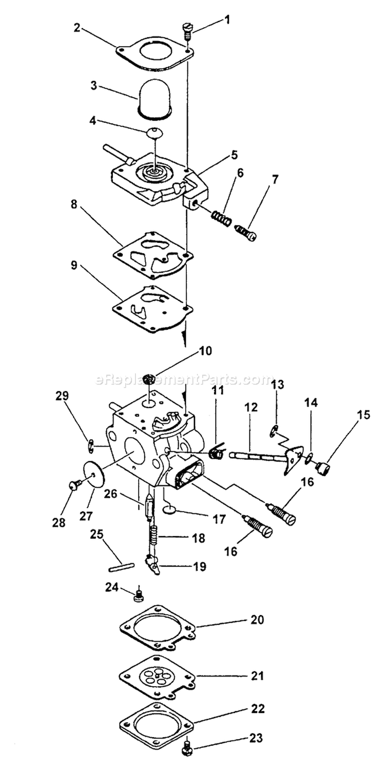 Page A Diagram and Parts List for PP-1260 After S/N 001001 Echo Pole Saw