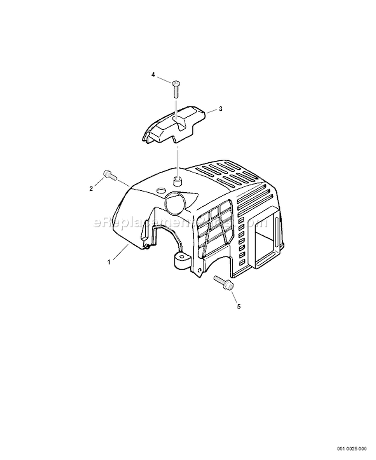 Page C Diagram and Parts List for PPF-210 07001001-07999999 Echo Pole Saw