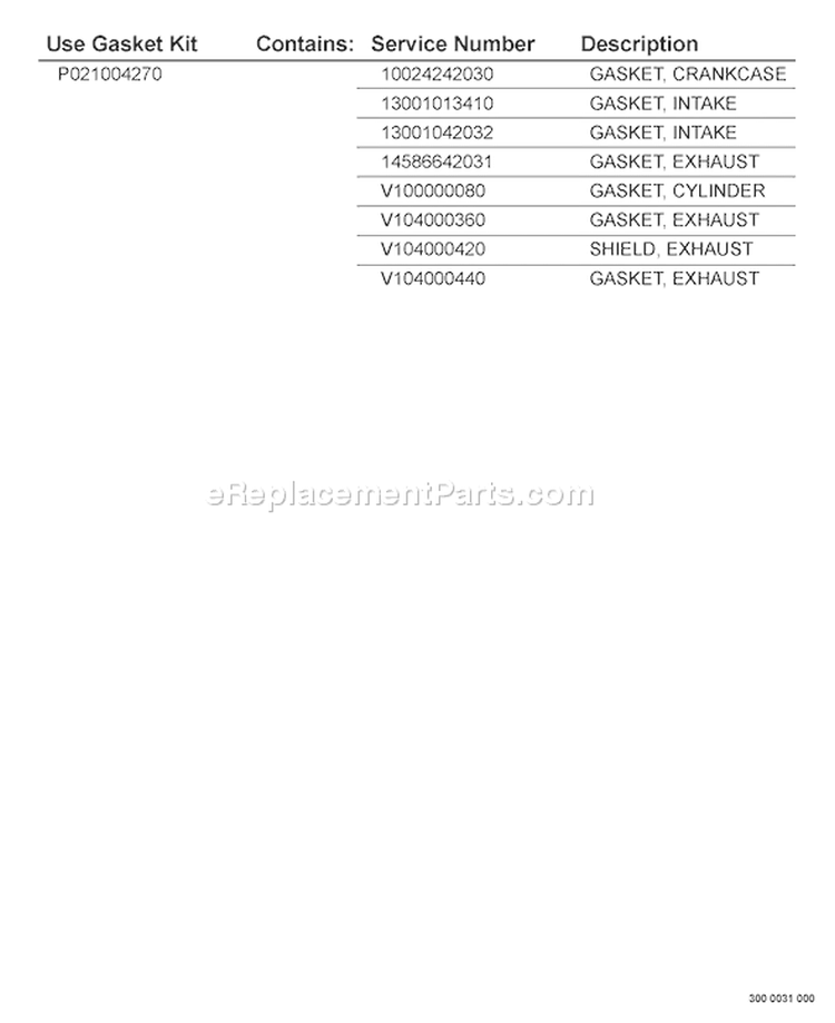 Page H Diagram and Parts List for PPF-210 07001001-07999999 Echo Pole Saw