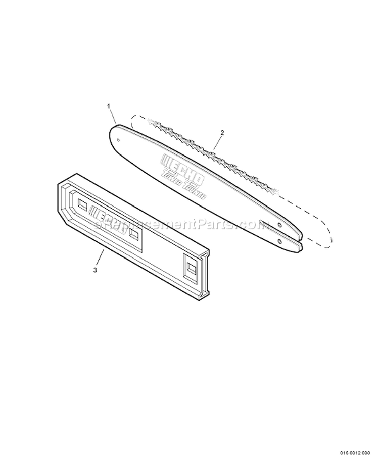 Page J Diagram and Parts List for PPF-210 E07511001001-E07511999999 Echo Pole Saw