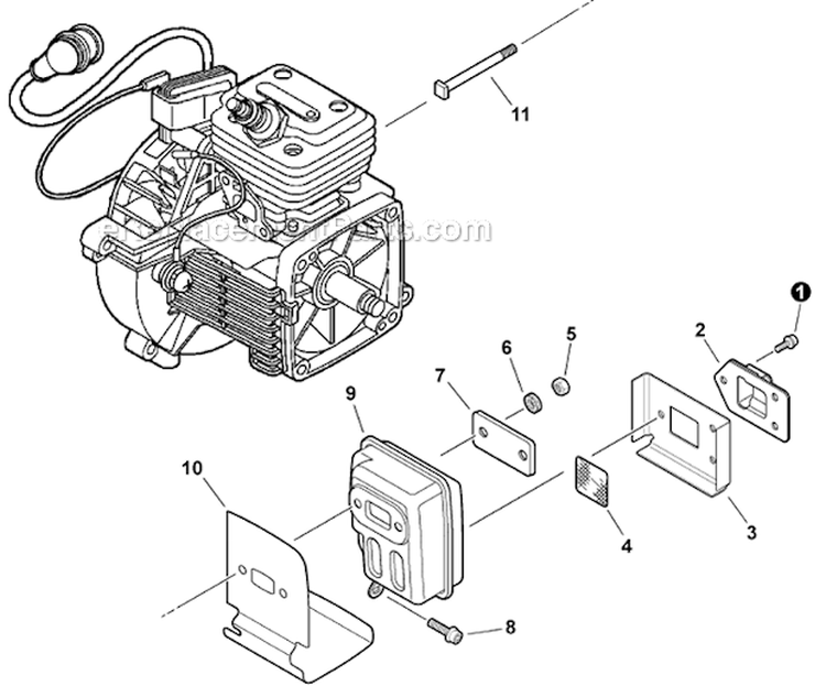 Page G Diagram and Parts List for PPF-280  Echo Pole Saw