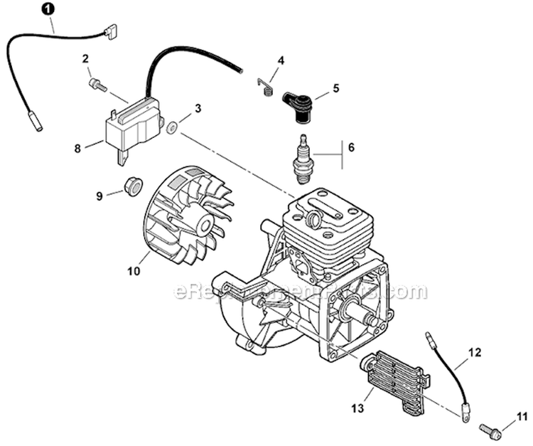 Page H Diagram and Parts List for PPF-280  Echo Pole Saw