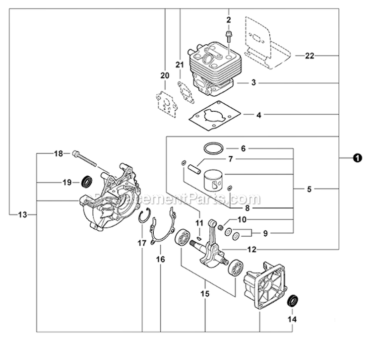 Page I Diagram and Parts List for PPF-280  Echo Pole Saw
