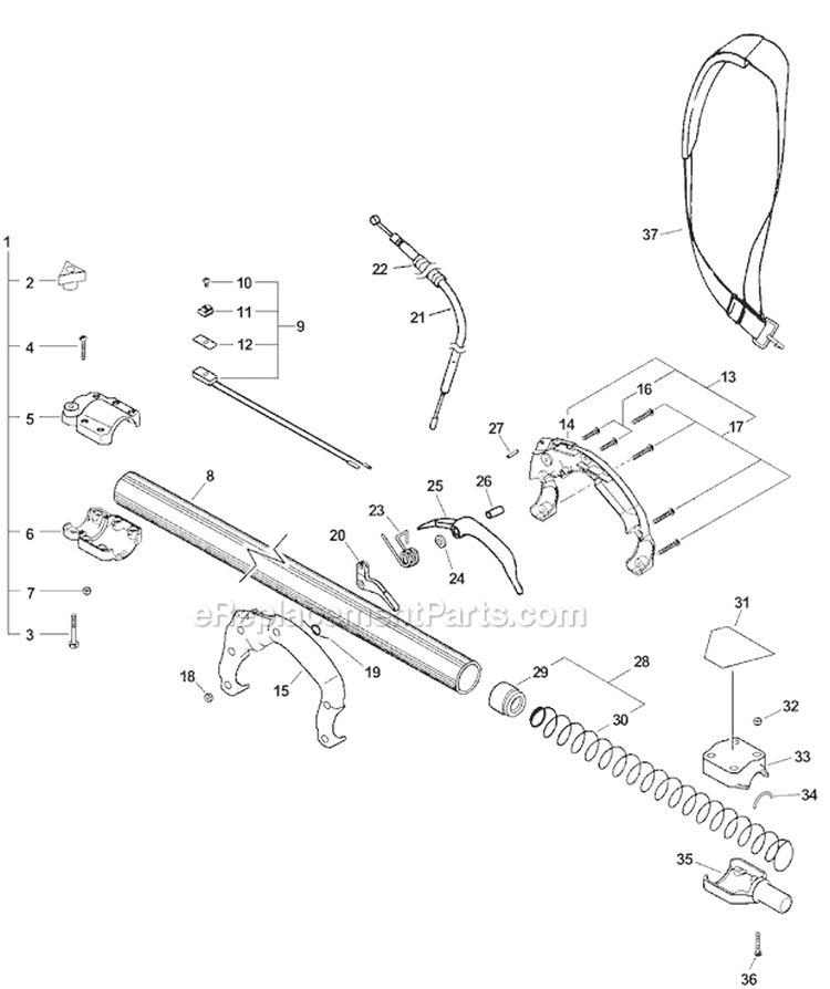 Page I Diagram and Parts List for PPT-230 05001001-05006451 Echo Pole Saw