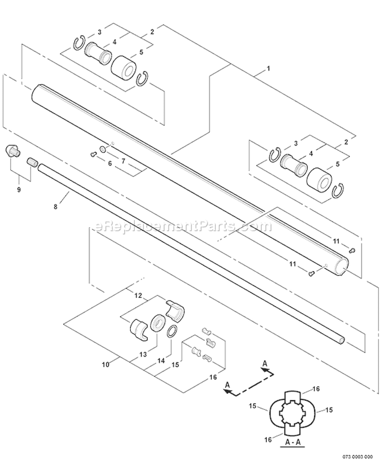 Page M Diagram and Parts List for PPT-260 03001001-03006148 Echo Pole Saw