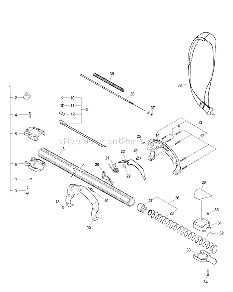 Page N Diagram and Parts List for PPT-261 02004194-02999999 Echo Pole Saw