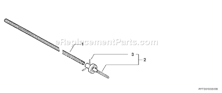 Page B Diagram and Parts List for PPT-260 03001001-03006148 Echo Pole Saw