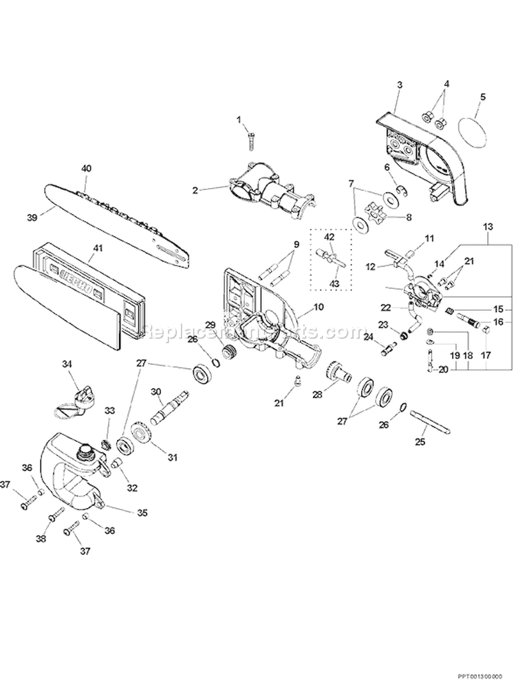Page I Diagram and Parts List for PPT-260 03001001-03006148 Echo Pole Saw