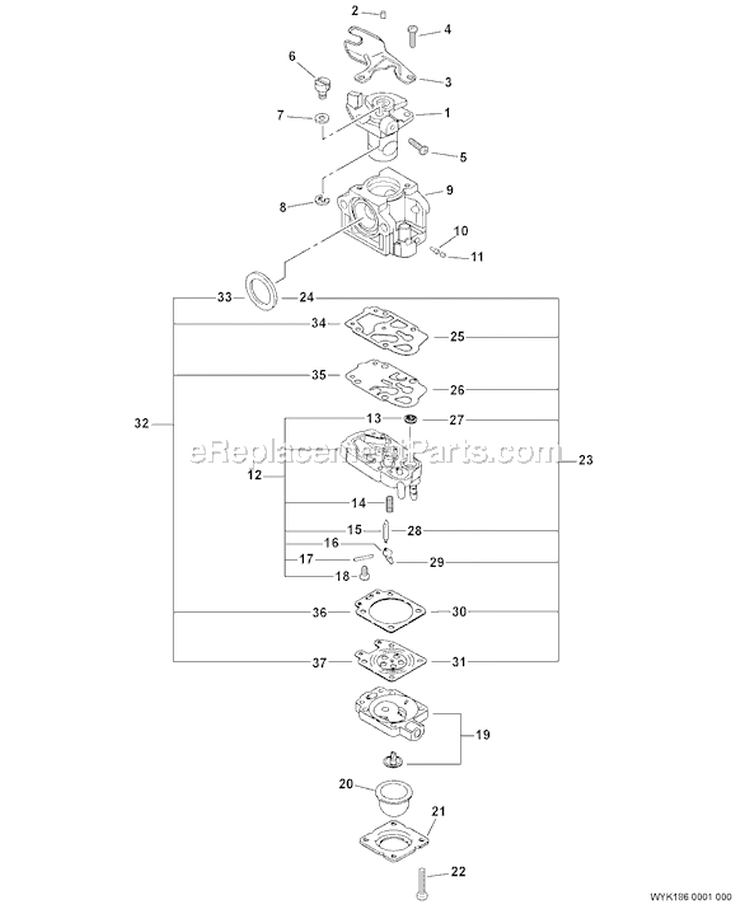 Page A Diagram and Parts List for PPT-261 06001001-06999999 Echo Pole Saw