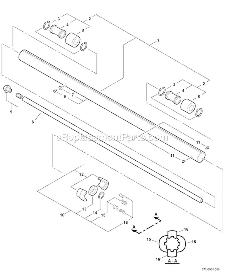 Page O Diagram and Parts List for PPT-261 06001001-06999999 Echo Pole Saw