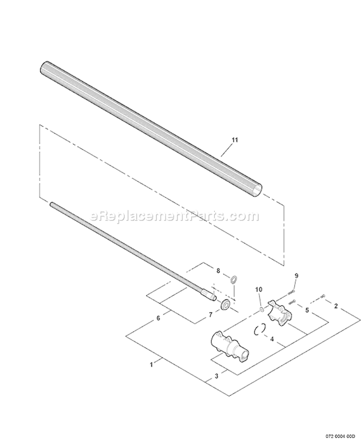 Page M Diagram and Parts List for PPT-265S E09412001740-E09412999999 Echo Pole Saw