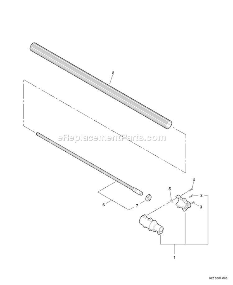 Page M Diagram and Parts List for PPT-265S E10011001001-E10011001030 Echo Pole Saw