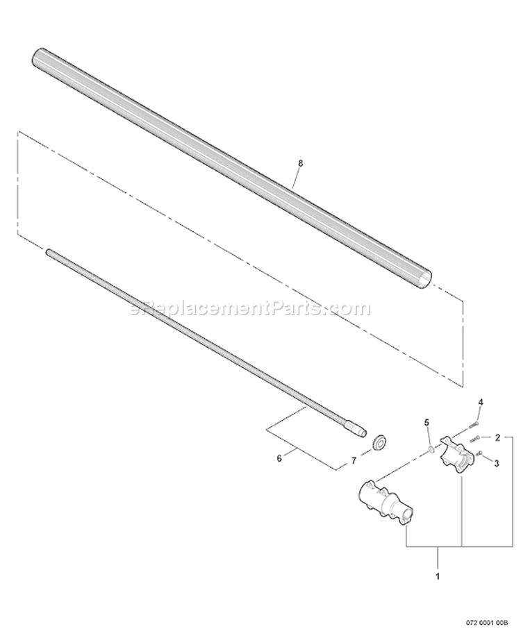 Page N Diagram and Parts List for PPT-265 E09013001097-E09013001160 Echo Pole Saw