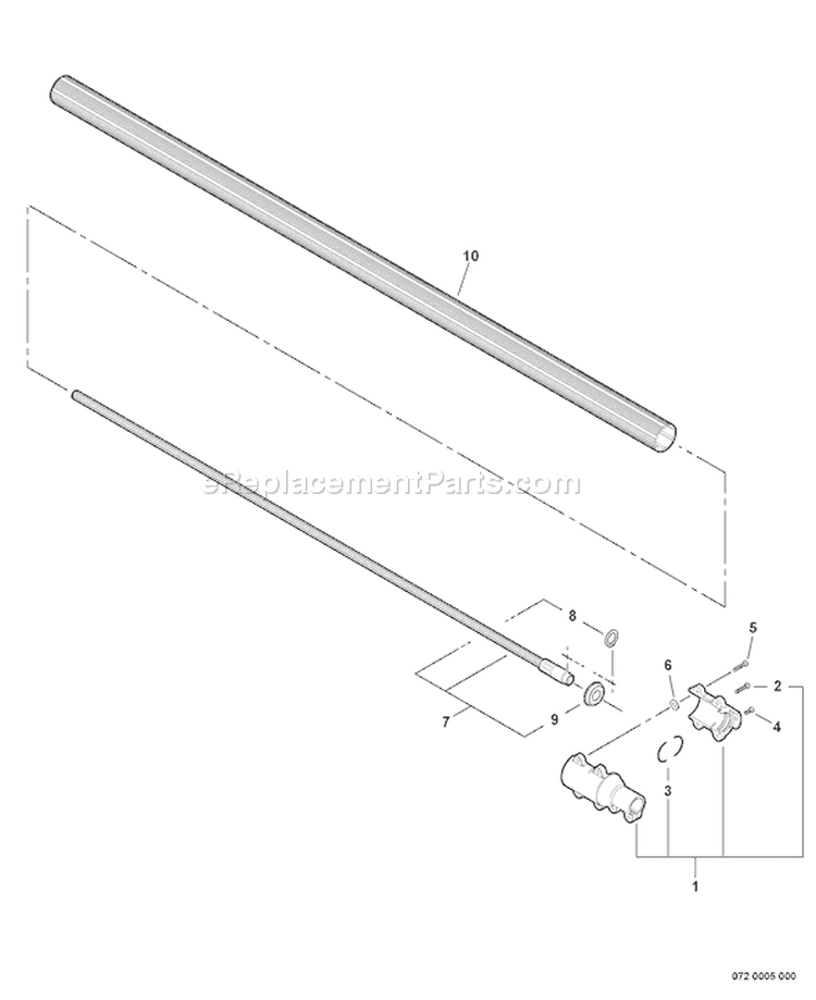 Page N Diagram and Parts List for PPT-280 E09213001001-E09213999999 Echo Pole Saw
