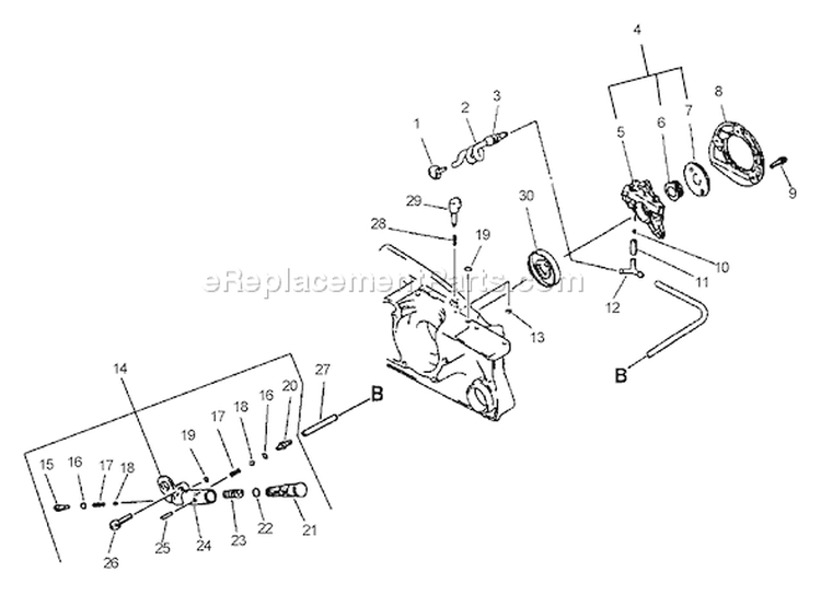 Page G Diagram and Parts List for QV-8000 Type 1 -After S/N 001001 Echo Chainsaw