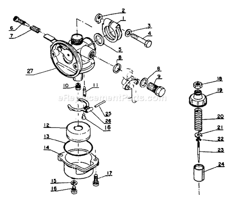 Page A Diagram and Parts List for RM-303E  Echo Trimmer