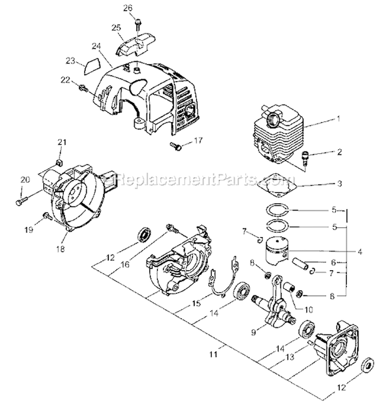 Page C Diagram and Parts List for SHC-1700 Type 1 -After S/N 001001 Echo Hedge Trimmer