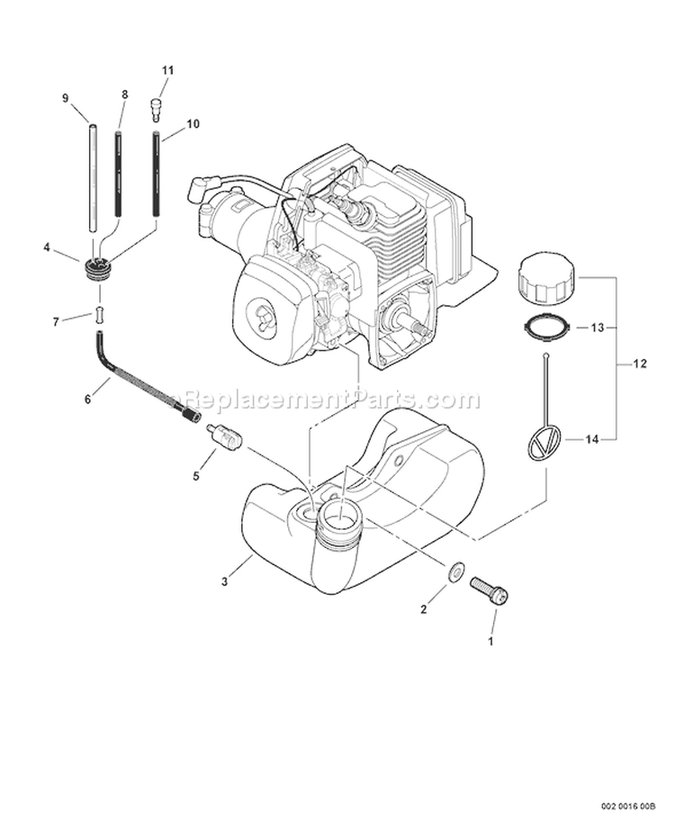 Page F Diagram and Parts List for SHC-210 07001001 - 07001057 Echo Hedge Trimmer