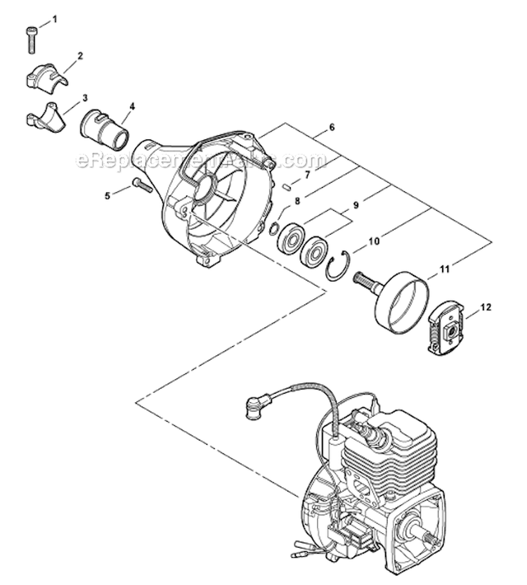 Page C Diagram and Parts List for SHC-225  Echo Hedge Trimmer