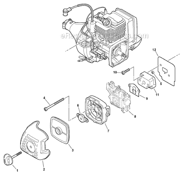 Page D Diagram and Parts List for SHC-225  Echo Hedge Trimmer