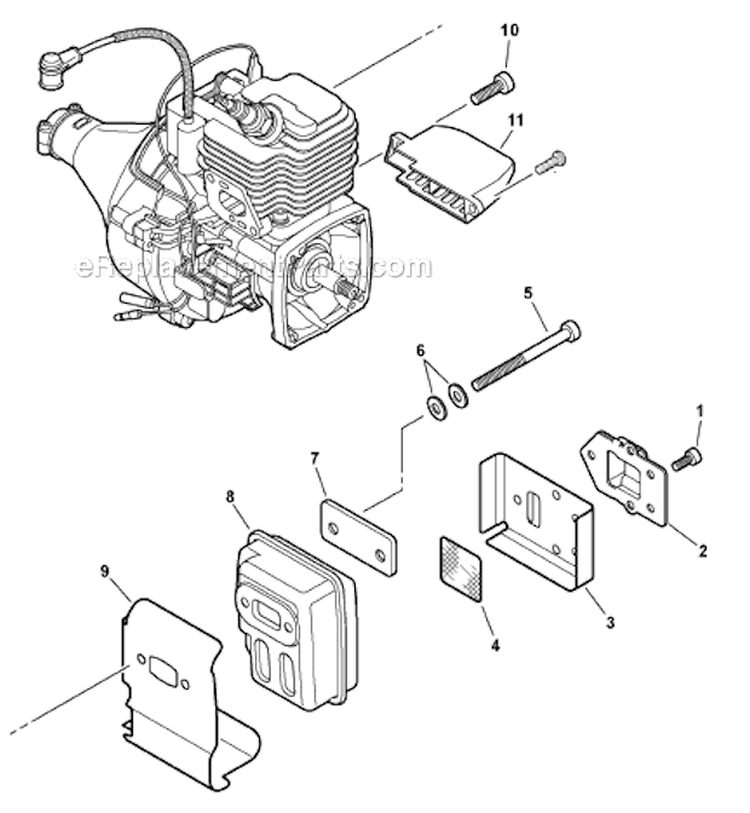 Page F Diagram and Parts List for SHC-225  Echo Hedge Trimmer