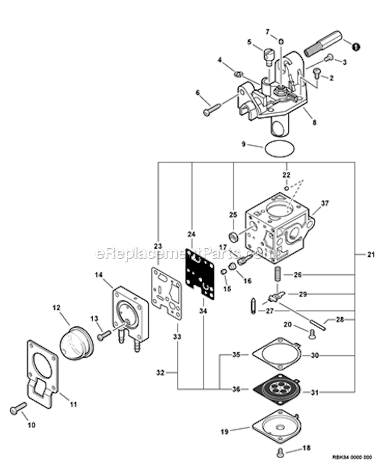 Page A Diagram and Parts List for SHC-265 S84713001001-S84713999999 - Echo Hedge Trimmer