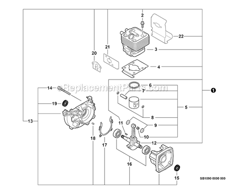 Page D Diagram and Parts List for SHC-265 S84713001001-S84713999999 - Echo Hedge Trimmer