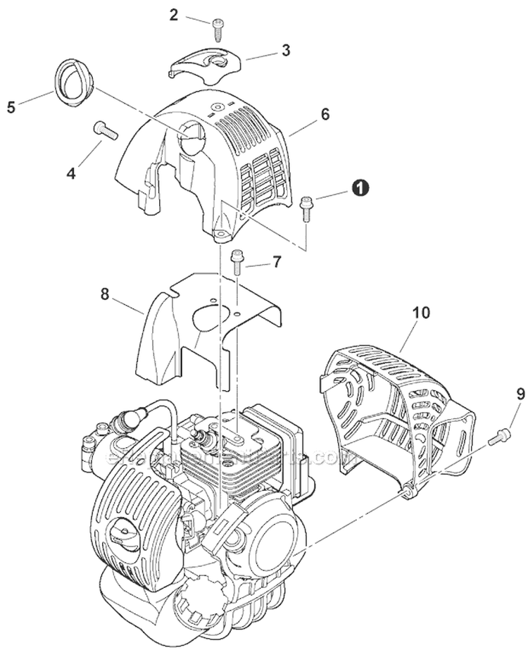 Covers Diagram and Parts List for SHC-266 T44012001001-T44012999999 Echo Hedge Trimmer