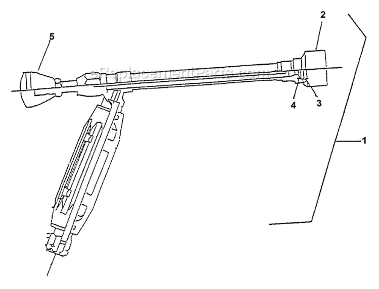 Adjustable Jet Nozzle Diagram and Parts List for SHR-200E After SN 001001 Echo Sprayer
