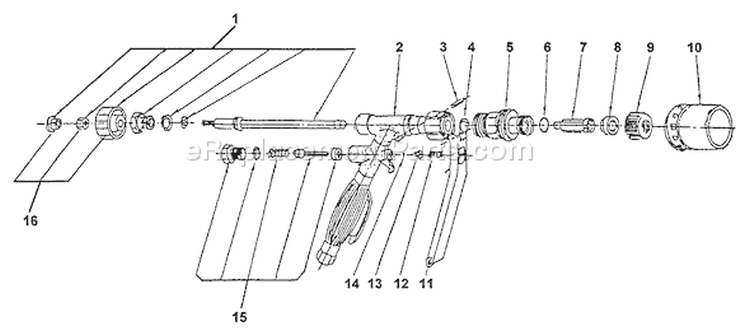 Page C Diagram and Parts List for SHR-2100 After A/N 001001 Echo Sprayer