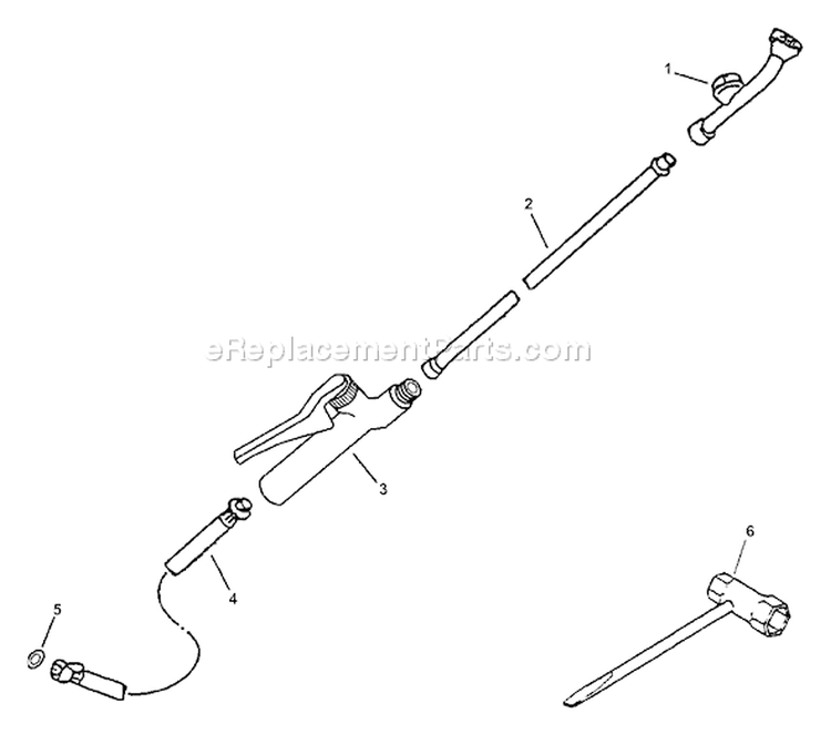 Page F Diagram and Parts List for SHR-210 05001001 - 05999999 Echo Sprayer