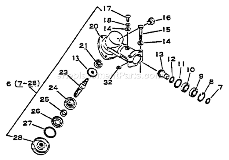 Page F Diagram and Parts List for SRM-1500A  Echo Trimmer