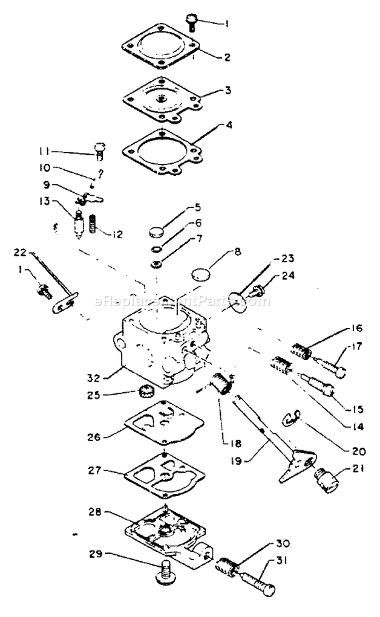 Page A Diagram and Parts List for SRM-200BE  Echo Trimmer