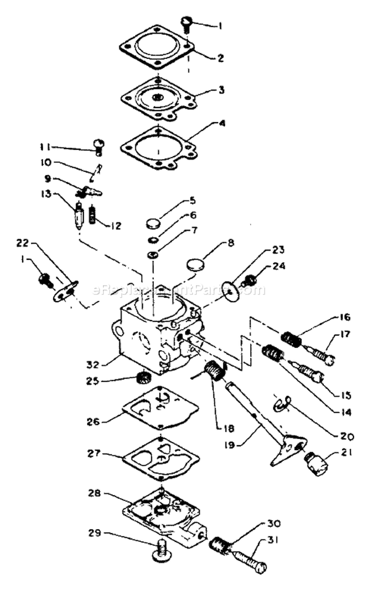 Page A Diagram and Parts List for SRM-200CE  Echo Trimmer