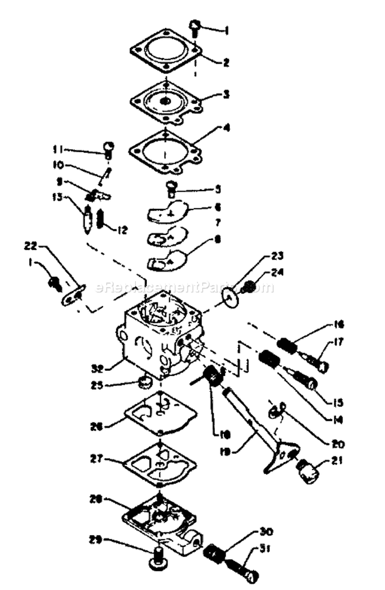 Page A Diagram and Parts List for SRM-200DA 001001 - 061535 Echo Trimmer