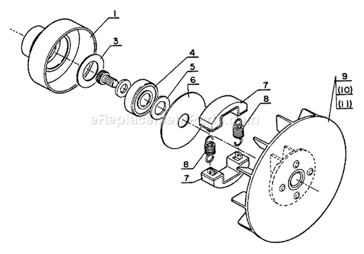 Page C Diagram and Parts List for SRM-202DA  Echo Trimmer