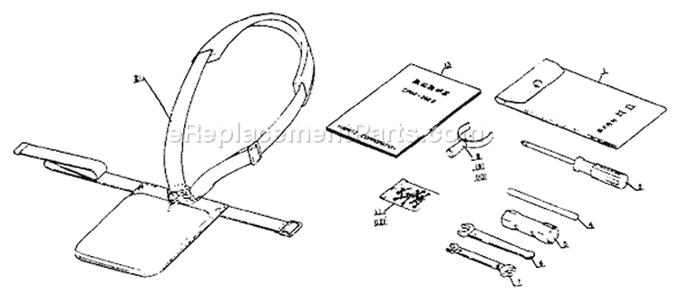 Page J Diagram and Parts List for SRM-202F  Echo Trimmer