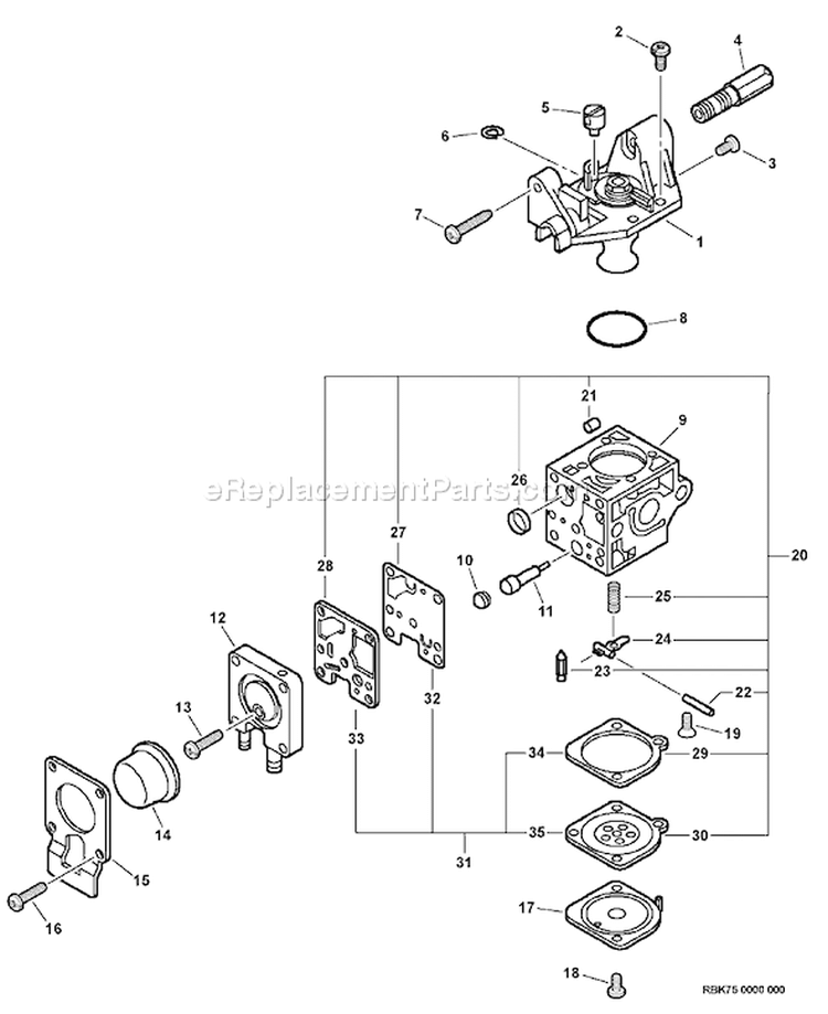 Page A Diagram and Parts List for SRM-210SB 09007108 - 09999999 Echo Trimmer