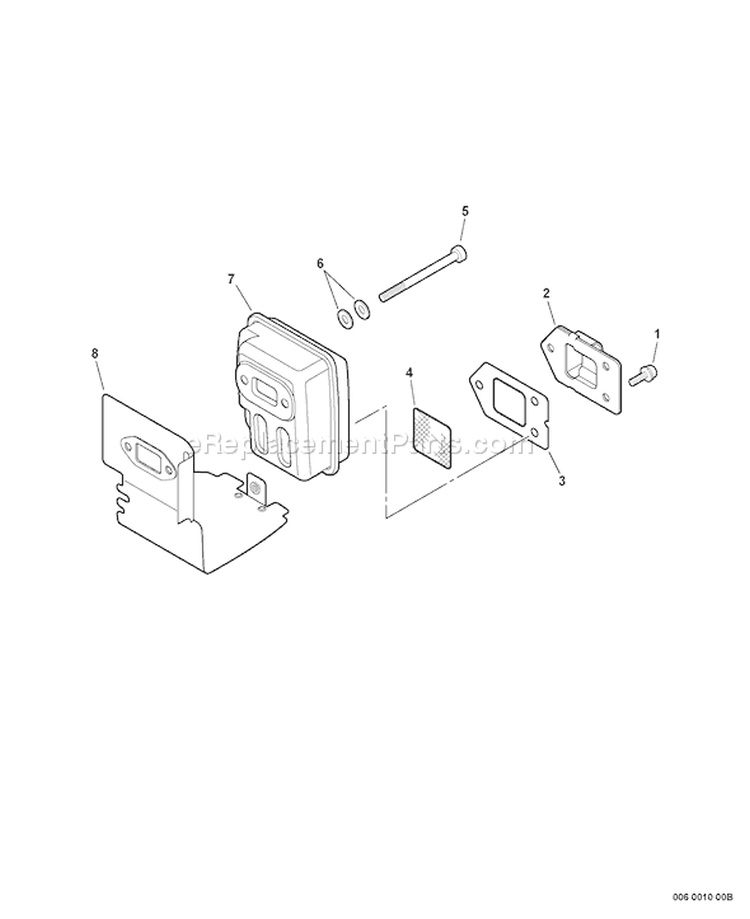 Page D Diagram and Parts List for SRM-210U 05004673 - 05999999 Echo Trimmer