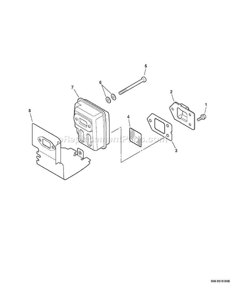 Page D Diagram and Parts List for SRM-210U 07001505 - 07999999 Echo Trimmer
