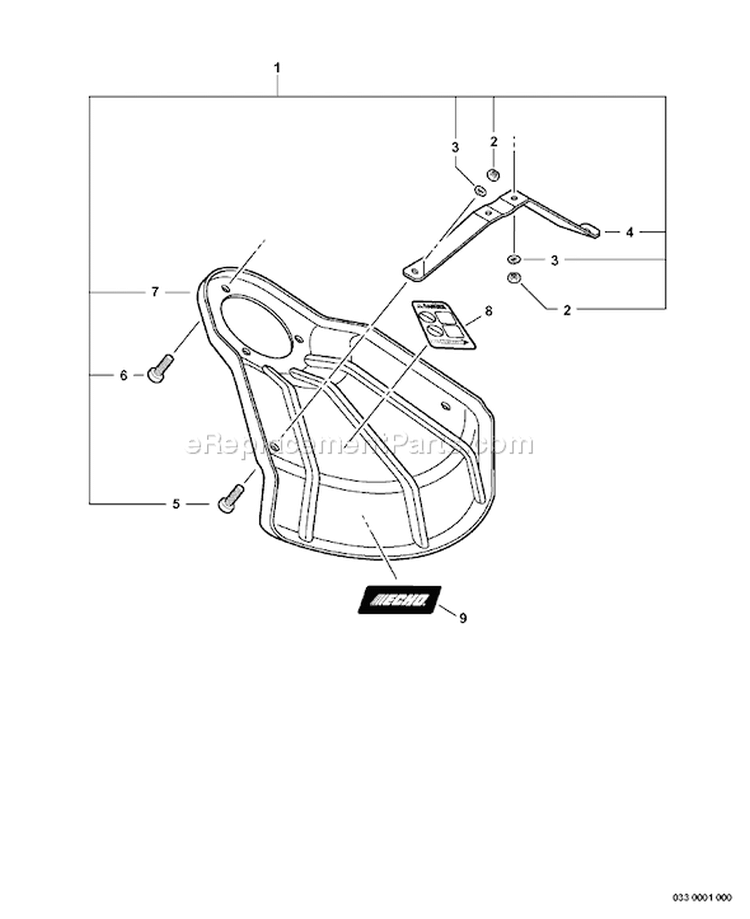 Page M Diagram and Parts List for SRM-210U 08001001 - 08999999 Echo Trimmer