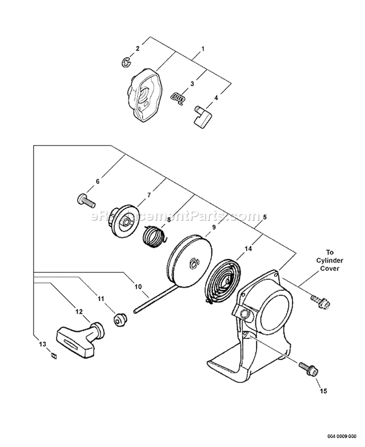 Page O Diagram and Parts List for SRM-210U 10001301 - 10999999 Echo Trimmer