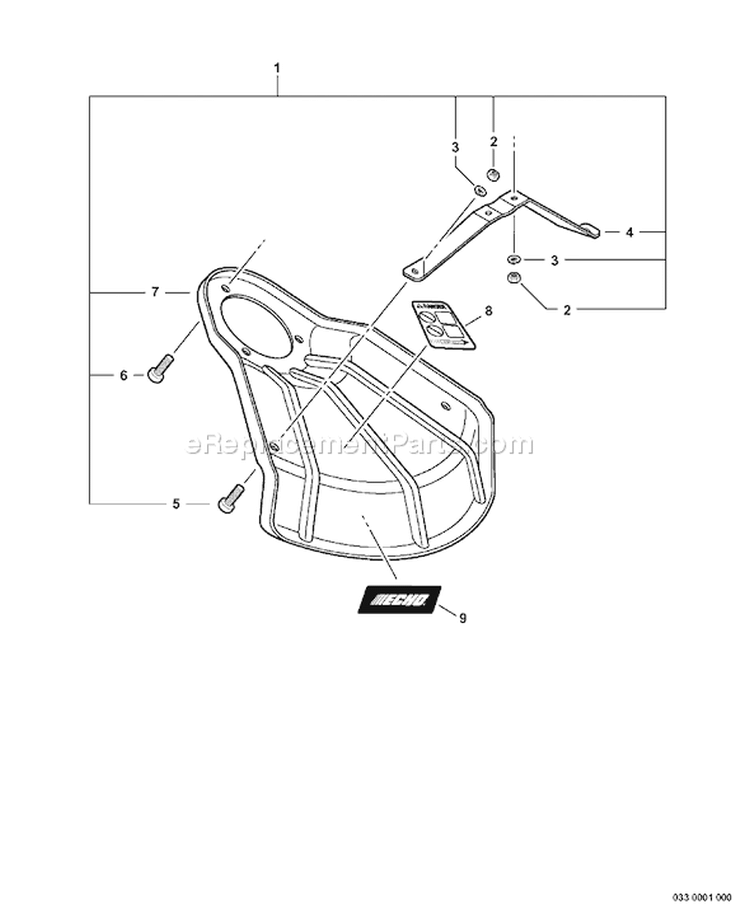 Page M Diagram and Parts List for SRM-210U S67111001001 - S67111999999 Echo Trimmer