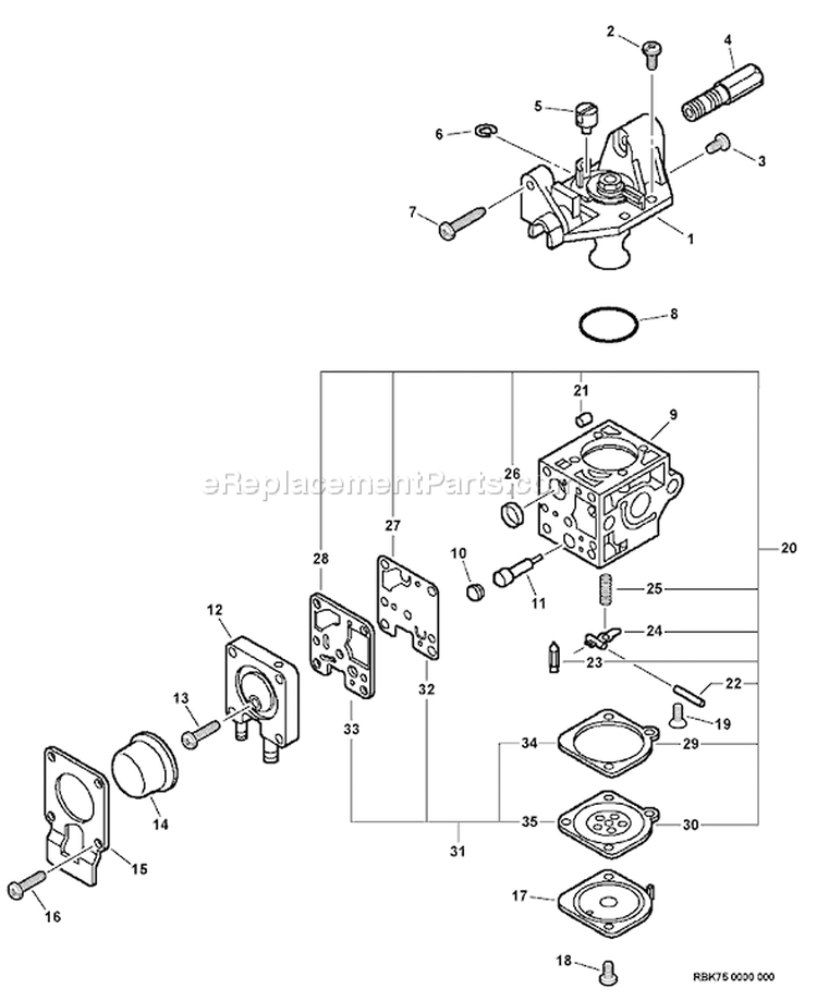 Page A Diagram and Parts List for SRM-210U S74612001001 - S74612999999 Echo Trimmer